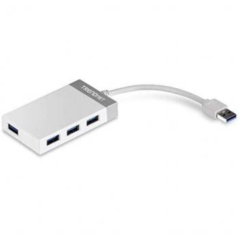TRENDnet TU3-H4E 4-Port USB 3.0 Mini Hub Blanco