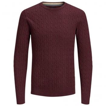 Jack & Jones Jprrichard Knit Crew Neck suéter, Rojo