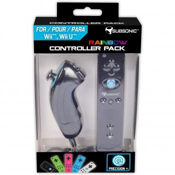 Manette Wiimote + Nunchuk Arc En Ciel Pour Nintendo Wii U/Nintendo Wii [Importación Francesa]