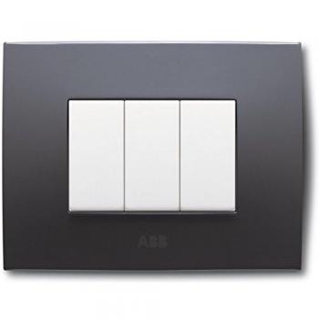 Placa ABB Chiara 4 Módulos Color Vulcano Clara 2CSK0404CH
