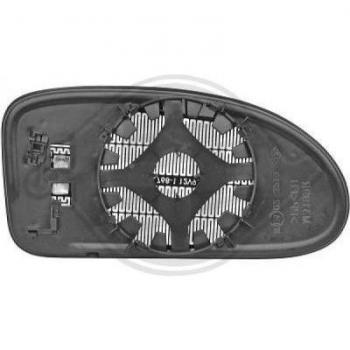 Cristal de espejo retrovisor exterior DIEDERICHS 1415127
