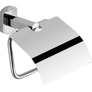 Gedy Edera Plus Portarollo con Tapa, Acero, Plateado, 15.2x7.4x13.2 cm