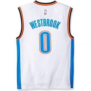 Russell Westbrook Adidas Oklahoma City Thunder Revolution Replica Jersey - White