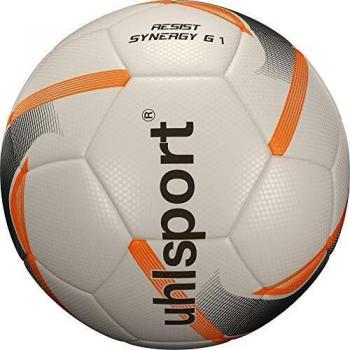 uhlsport Resist Synergy Balón fútbol, Juventud Unisex, White/Black/Fluo Orange, 5