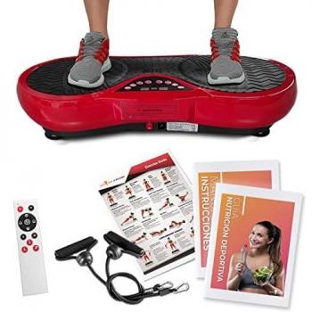 Plataforma Vibratoria, 10 Programas de Entrenamiento, Mando Distancia, Alto Rendimiento, Facil de Guardar