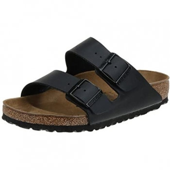 Birkenstock Women's Two-Strap Arizona Birko-Flor Sandals, Black , 9 UK