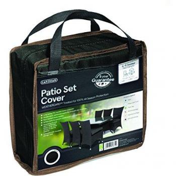 Funda juego de comedor rectangular para patio  0.8m x 2.45m x 1.2m negro