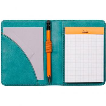 Rhodia 211004C - Porta blocs - Nº11 - 9,5x12,5 - Verde pavo real