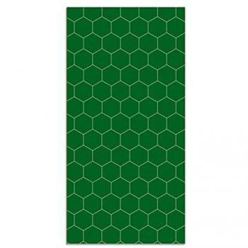 Alfombra Vinílica Mosaico Hexágonos Verde 300x200 cm - Alfombra Antideslizante e Ignífuga para Cocina y Salón