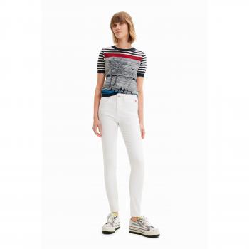 Desigual White Push-Up Skinny Jeans for Women
