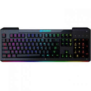 Cougar Aurora S Teclado Gaming USB Negro con Iluminación RGB y Anti-Ghosting, Cable de 1.60m