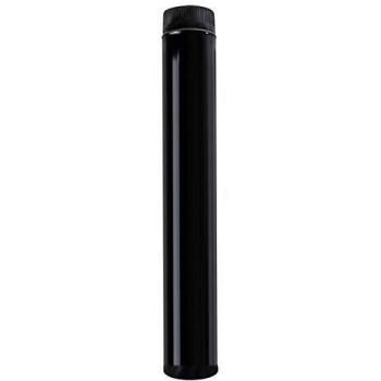 WOLFPACK LINEA PROFESIONAL 22011032 Wolfpack Tubo Acero Vitrificado Ideal Estufas de Leña, Chimenea, Alta resistencia, Color Negro, Ø 175 mm sin llave