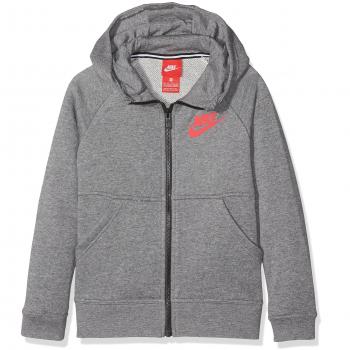 Nike G NSW Mdrn FZ GFX Sudadera, niñas, Gris