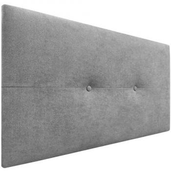 Cabecero Tapizado Aqualine Pro de Tela Gris 105cm para Camas 80/90/105 con Botones