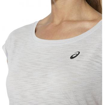 Asics Layering Camiseta de Manga Corta, Mujer, Gris
