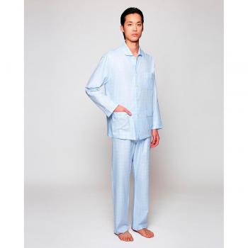 Pijama de hombre largo cuadros Mirto