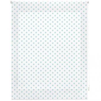 Estor Enrollable Infantil Premium Turquesa con Estrellas - 160 x 180 cm - Instalación Fácil y Diseño Único