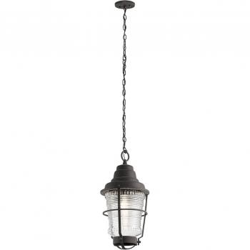 Farol colgante de zinc desgastado Chance Harbor de 8.75