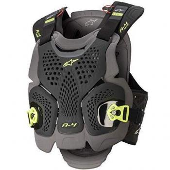 Alpinestars A-4 Max Chest Protector Black/Anthracite/Fluorescent Yellow M/L