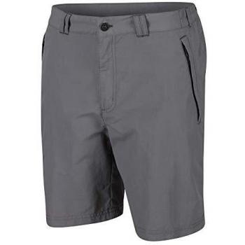 Regatta Leesville II-Pantalón Corto De Senderismo De Tejido Ligero Repelente Al Agua con Protección UV Shorts, Hombre, Ash, 42