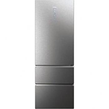 Haier 3D 70 Series 7 HTW7720ENMP - Frigorífico Combi, Cajones Direct Access, Conexión WIFI, Motor Inverter, My Zone, Cajón Humidity Zone, Total No Frost, Ancho 70cm, Alto 2m, 483L, Clase E,Inox