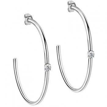 Morellato Pendientes para mujer, Colección Cerchi, en acero, cristales - SAKM21