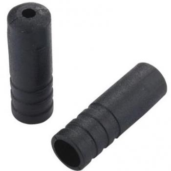 Jagwire End Caps Open-4mm Shift-Black-Plastic