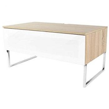 Mueble TV Norstone Khalm 100 Roble Claro y Blanco