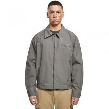 Urban Classics Men's Overdyed Workwear Jacket, Darkshadow, 100% Cotton, Water-Resistant