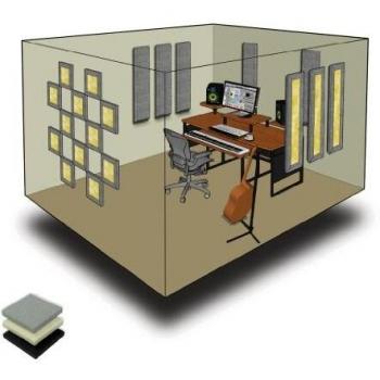Primacoustic London 10 Acoustic Treatment Room Kit for 10m² - Black