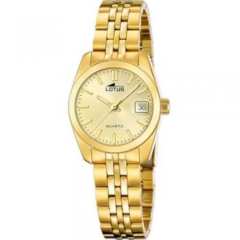 Reloj de Mujer Lotus Freedom 18993/3 Acero Inoxidable Dorado con Correa Beige