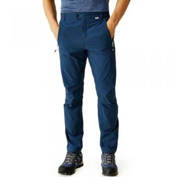 Regatta Men's Water-Repellent Highton Hiking Trousers - Moonlight Denim, Size 32R, UPF 40+