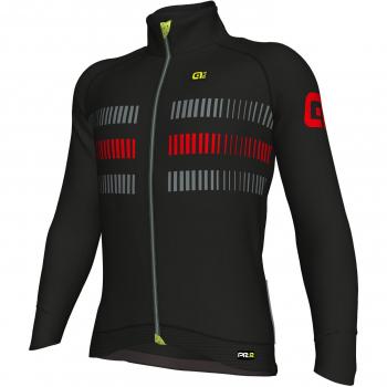 Ale PRR Strada Chaqueta Racing con Windtex, Hombre, Negro/Rojo, L