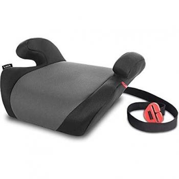 Lionelo Luuk Asiento de seguridad 42 x 35 x 20 cm Para 15-36 kg Sistema BeltHold Montaje con cinturones de seguridad con 3 puntos Base para coche Mantenimiento sencillo Negro y Gris