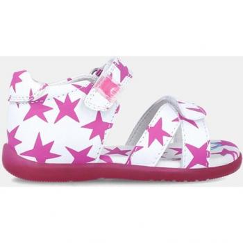 Sandalias Abiertas de Piel para Bebé Niña con Estampado Agatha Ruiz de la Prada