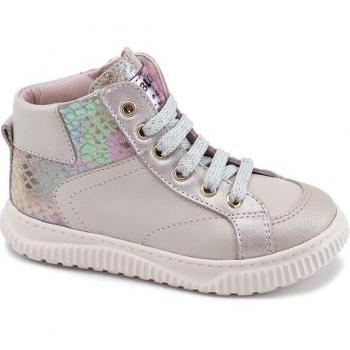 Botines Niña Pablosky de Piel Blanco con Cremallera