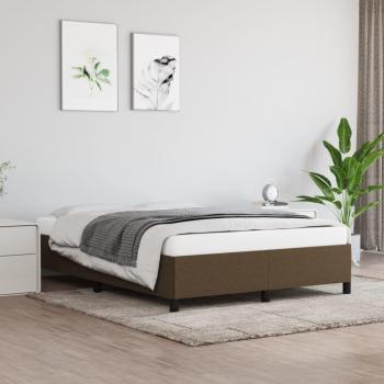 Cama solar marrón oscuro 140x190 cm en tela