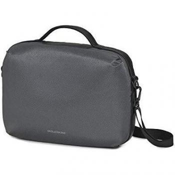 Moleskine Mochila Bandolera para Ordenador portátil, portátil, Dispositivo Horizontal, Bolsa PC de 13 Pulgadas y Tableta, Material Impermeable y Resistente al Agua, Color Gris