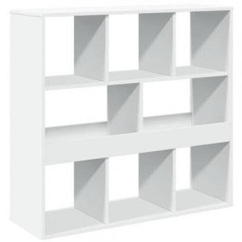 Estantería/Divisor de Espacios Blanco 100x33x94,5 cm, librería, estantería para Libros, Muebles para Libros, Biblioteca, Armario para Libros