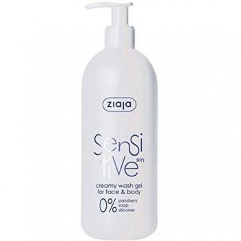 Ziaja Sensitive Gel Limpiador Rostro y Cuerpo para Pieles Sensibles 400 ml