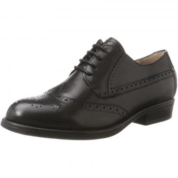 Stonefly Clyde 21 Calf, Zapatos de Cordones Oxford para Mujer, Negro