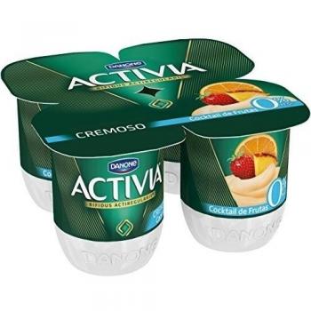 Activia Cremoso Sabor Multifrutas 0% M.G. 4x120 g