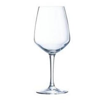 Copa de vino Arcoroc 77186, cristal resistente, capacidad de 350 ml, diseño elegante y moderno, apta para lavavajillas