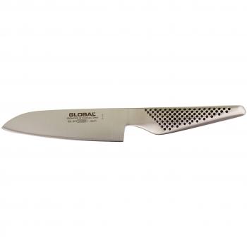 Cuchillo Santoku Global GS-35 de 13 cm, cuchillo de cocina profesional, hoja de acero inoxidable japonés, mango ergonómico y antideslizante, diseño ligero y equilibrado