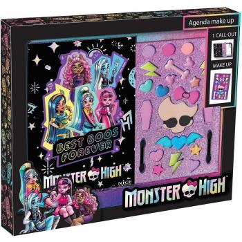 Agenda Monster High con Kit de Maquillaje Infantil Nice 37001