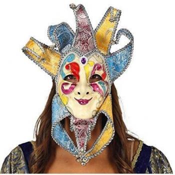 FIESTAS GUIRCA Colorida máscara Veneciana Alegre con Campanas