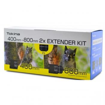 Lente Tokina SZX 400mm f/8 Reflex MF con Kit de Extensor 2X para Montura T