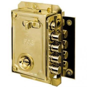 Cerradura de Sobreponer S90CP Izquierda Pintada con 5 Bulones - FAC