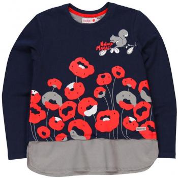Bóboli 434034, Camiseta de Manga Larga para Niñas, Azul
