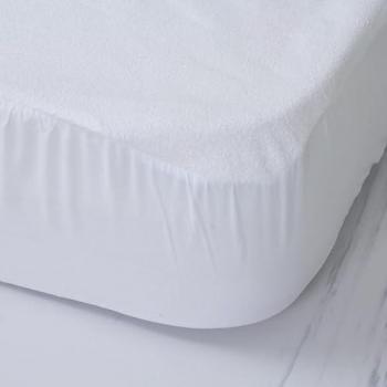 Protector de Colchón Sanitario Ajustable Impermeable y Transpirable de Rizo con Lámina de PVC 140 Gr/m² - 100% Algodón (Cama 120 cm)